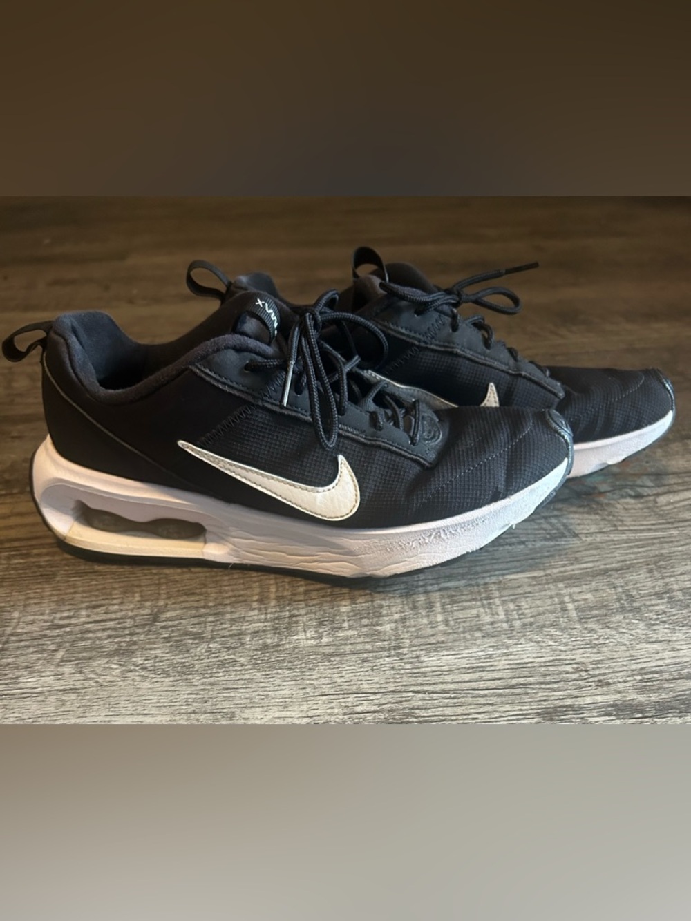 Nike Air Max Interlock Lite DX3705-001 Women's Shoes Size 9 Black White